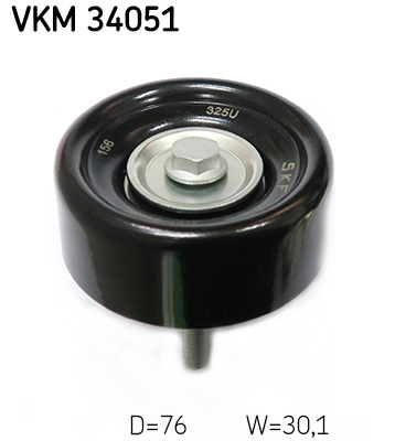Deflection/Guide Pulley, V-ribbed belt - VKM 34051 SKF